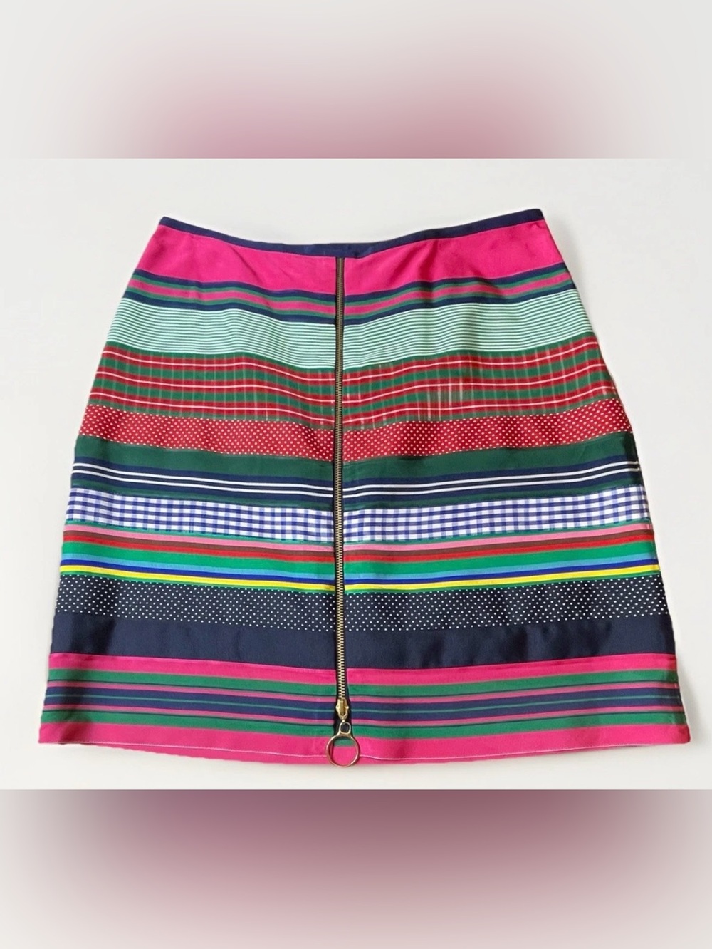 J. McLaughlin grosgrain ribbon skirt sz 10